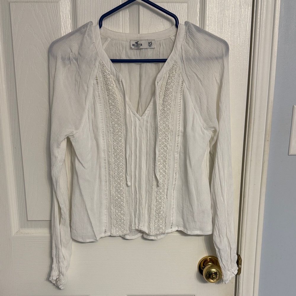 Hollister Ivory Blouse